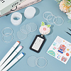 1 Set Transparent Acrylic Clear Blank Badge AJEW-BC0008-07B-5