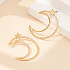 Star with Moon Alloy Stud Earrings FS-WGC80EF-01-2