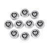 Plating Opaque Acrylic Beads AC-N167-05AS-1