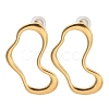 304 Stainless Steel Stud Earrings EJEW-U060-02B-G-4