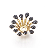 Brass Bead Caps KK-E767-02-2