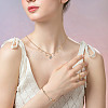 DIY Flat Round Brass Rhinestone Connector Charms & Pendant Jewelry Making Findings Kits DIY-GA0001-69G-6