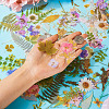 4 Bags 4 Styles Plant PET Adhesive Waterproof Stickers DIY-TA0009-84-6