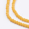 Opaque Solid Color Glass Bead Strands GLAA-F078-A05-3