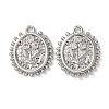 Brass Micro Pave Cubic Zirconia Pendants KK-A295-10P-1