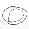 Non-magnetic Synthetic Hematite Bead Strands X-G-F300-37B-09-2