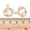 Alloy Rhinestone Pendants FIND-C074-21KCG-01-3