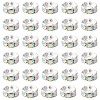 Brass Rhinestone Spacer Beads RB-YW0001-04D-02S-1