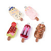 Transparent Resin Pendants RESI-N050-07P-1