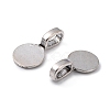 Tibetan Style Alloy Glue On Flat Pad Pendant Bails X-TIBEP-1124-AS-FF-2