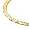 Ion Plating(IP) 304 Stainless Steel Herringbone Chain Necklace for Men Women NJEW-E076-03B-G-2