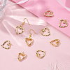 12Pcs 2 Styles Rack Plating Brass Pendants KK-BBC0024-10-4
