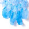Handmade Eye Woven Net/Web with Feather Wall Hanging Decoration HJEW-K035-04A-4