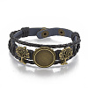 Imitation Leather Bracelet Making MAK-R024-03-1