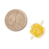 Glass Beaded Round Sphere Links PALLOY-MZ00874-06-2