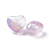 UV Plating Luminous Transparent Acrylic Beads OACR-C001-06-4