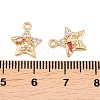 Brass Micro Pave Cubic Zirconia Pendants KK-L261-16G-01-3