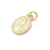 Religion Brass Pendants KK-P345-53G-02-2