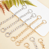 6Pcs 2 Color Aluminum Curb Chain Strap FIND-NB0001-67-5