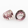 Handmade Gold Sand Lampwork Wide Band Rings RJEW-Q150-M06-B-2
