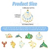 9Pcs 9 Styles 304 Stainless Steel Enamel Pendants STAS-CJ0003-25-2
