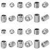 60Pcs 6 Style 201 Stainless Steel European Beads STAS-FH0002-06-1