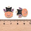 Halloween Theme Rack Plating Alloy Enamel Pendants X-ENAM-N056-362-3