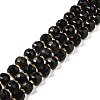Natural Black Onyx(Dyed & Heated) Beads Strands G-P508-A03-01-1