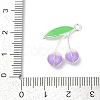 Alloy Enamel Pendants PALLOY-R151-43P-05-3