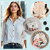 10Pcs 1-Hole Alloy Enamel Shank Buttons BUTT-TA0001-37-7