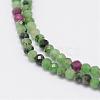 Natural Ruby in Zoisite Beads Strands G-E351-02-3