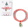 Elegant Christmas Handmade Polymer Clay Heishi Beaded Stretch Bracelets MV9996-47-1