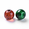 Baking Paint Crackle Glass Beads DGLA-X0006-6mm-07-3