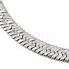 Non-Tarnish 304 Stainless Steel Herringbone Chain Bracelet BJEW-D028-02C-03P-3