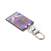 Acrylic Pendants with Alloy Swivel Clasps and 304 Stainless Steel Jump Rings Decorations HJEW-JM03039-5
