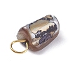 Natural Dyed Shell Charms PALLOY-JF01339-04-5