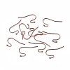 Brass Earring Hooks for Earring Designs X-KK-M142-01R-RS-1