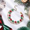 Christmas Double Layer Multi-strand Bracelets BJEW-JB101004-2