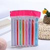 Transparent Plastic Crochet Hooks Needles SENE-PW0003-096-2