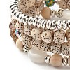 Round Bodhi Beads Stretch Bracelets Sets BJEW-JB07346-9