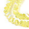 Electroplate Transparent Glass Beads Strands LS-EGLA-Q139-01A-A16-3