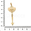 Brass Micro Pave Cubic Zirconia Big Pendants X1-KK-B147-04G-09-3