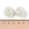 Handmade Luminous Polymer Clay Rhinestone Fancy Beads CLAY-H003-04D-4