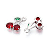 Brass Micro Pave Cubic Zirconia Pendants KK-T074-70P-02-2