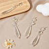 4Pcs Teardrop Glass Pendants GLAA-LP0001-22-1
