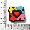 Infantile Autism Theme Silicone Focal Beads SIL-P007-C02-3