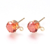Brass Stud Earring Findings KK-L199-B02-G-1