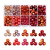 10 Style Spray Painted & Drawbench Transparent & Baking Paint Glass Beads GLAA-YW0001-26D-1