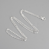 Brass Cable Chains Necklaces X-MAK-R019-S-1