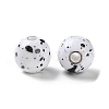 Printed Opaque Acrylic Round Beads LS-ACRP-P001-01B-01-2